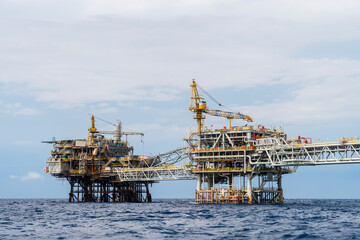A platform complex of offshore Terengganu oil field, Malaysia