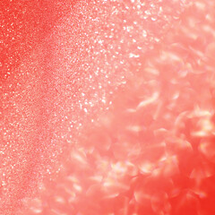 Red glitter bokeh circle glow blurred and blur abstract. Glittering shimmer bright luxury . White and silver glisten twinkle for texture wallpaper and background backdrop.
