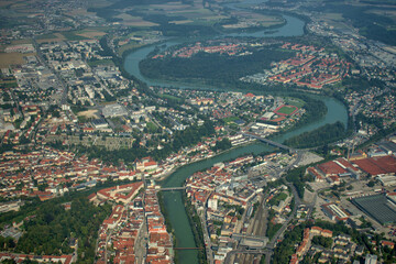 Steyr in Oesterreich von oben 12.9.2020