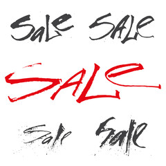 sale discount calligraphy ink barcode speaker slogan label element banner flyer word typography vector isolated black friday