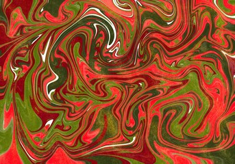 Fototapeta premium Red Green And WhiteMarble texture background / can be used for background or wallpaper. Christmas Party. Digital Papers. Business Covers.