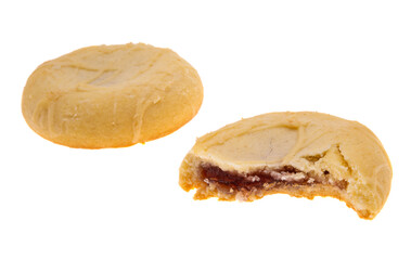 cookies with jam isolated