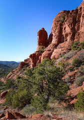 Red rock cliffs in Sedona Arizona