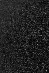 Black glitter bokeh circle glow blurred and blur abstract. Glittering shimmer bright luxury . White and silver glisten twinkle for texture wallpaper and background backdrop.
