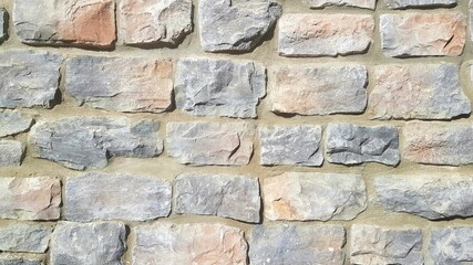 A Grey Stone Wall for Backgrounds, Backdrops, or Copy Space
