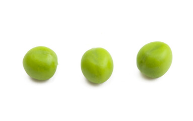 green peas isolated