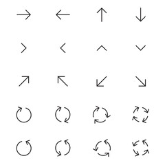 Arrows icon set