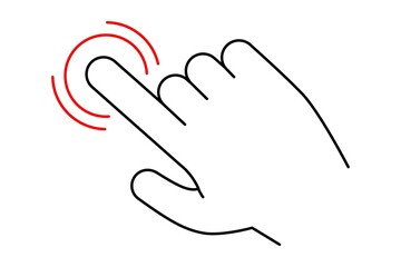 Swipe icon. Mobile touch gesture web sign. Tousch screen picture. Vector illustration isolated on white background.