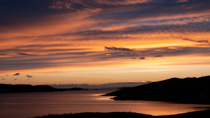 Fototapeta na wymiar Sunset sea Scotland