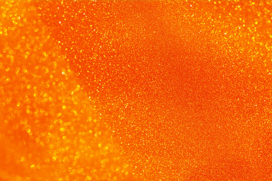 Stun Stunning Orange Glitter Texture Background With Shining
