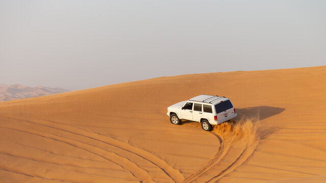 Dubai, United Arab Emirates, desert 03 06 2020: car racing. editorial