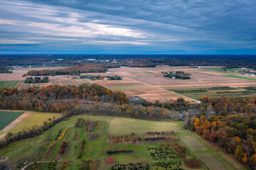 Drone Sunrise in Plainsboro Princeton New Jersey