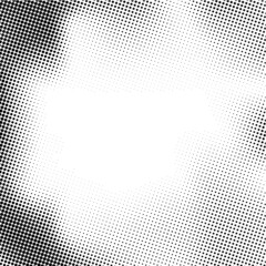 Grunge halftone dots vector texture background - Pixel 