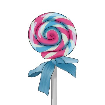 recommend clip art: Colorfull Christmas lollipop isokated on white background