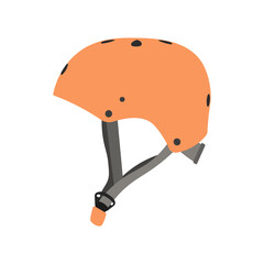 Flat Icon helmet isolated on white background. Vector illustration