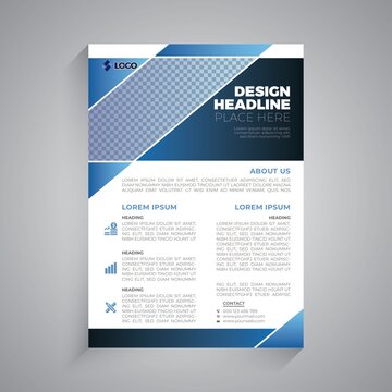 Professional Creative Blue Business Flyer Design