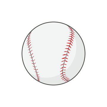 Baseball ball vector design. Baseball ball vector illustration.