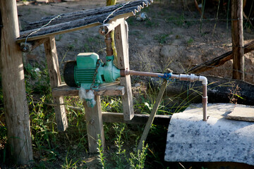 mata de sao joao, bahia / brazil - october 25, 2020: good water is seen in an artesian well in the...
