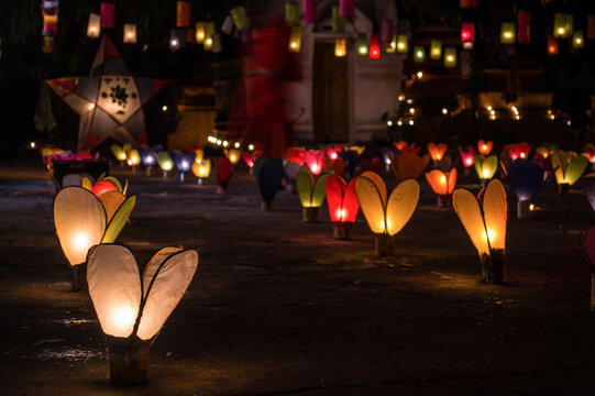 Lanterns during Festival of Light in Luang Prabang, Laos