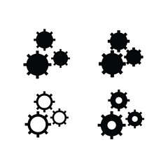 Gear icon set