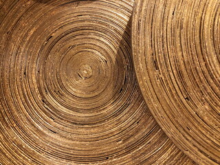 Fototapeta premium Gold artificial bamboo pattern background