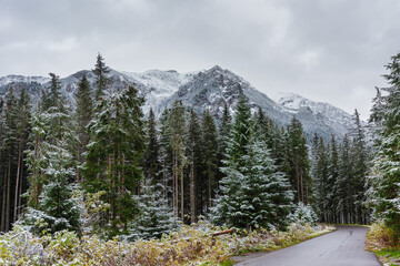 Autumn and winter on the road in the High Tatras