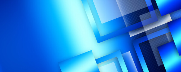 Abstract background with blue squares
