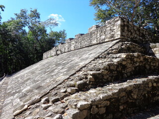 The temple ruins and beaches of Tulum and Ek Balam on the Yucatan Peninsula in Mexico