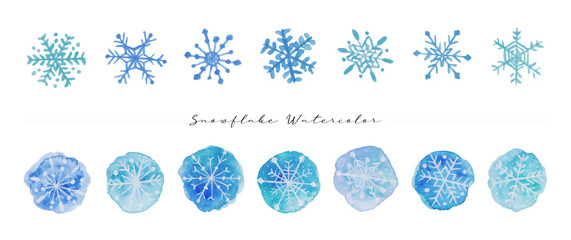 Snowflake Watercolor Collection