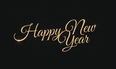 Lettering for fashionable cover designs for new year and Christmas holidays. Christmas invitation template with magic glitter movement.