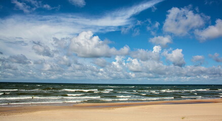 Beach and clouds