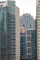 Skyscrapers Glass Hong Kong