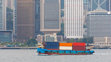 Small Container Vessel Hong Kong