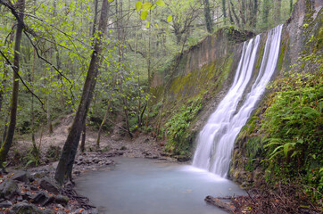 Waterfall in theBolintxu river, Vizcaya, Basque Country, Spain