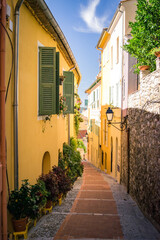 street in the old town of menton