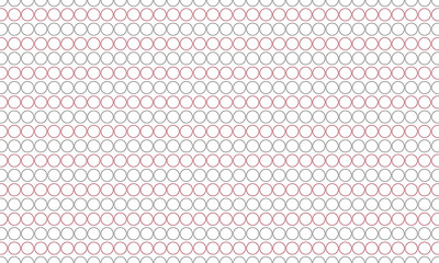 Red and grey geometric circle pattern on a white background vector