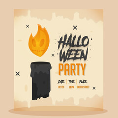 Halloween party invitation