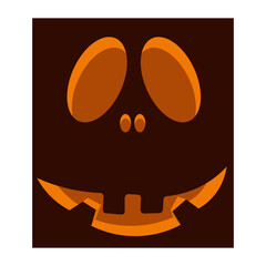 Scary halloween pumpkin