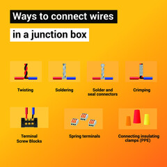 Ways to connect wires in a junction box