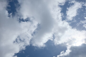 blue sky with clouds