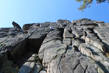 rocks and sky