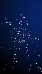 Random falling stars Christmas background. Subtle 