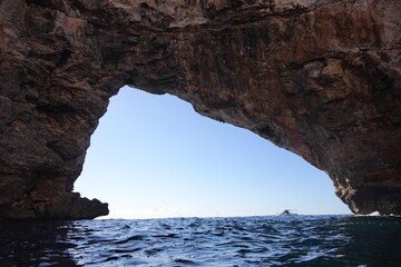 Cala Santanyi es pontas dentro del agua 3