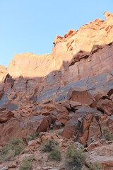 red rocks and sky