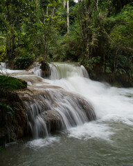 Fototapeta premium Kuang Si Waterfalls near Luang Prabang, Laos