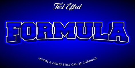 Fototapeta premium Formula editable text effect