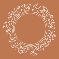 Round flourish frame