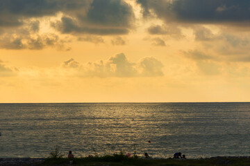 Vivid sunset over the Black Sea