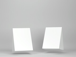 Blank tent holder mockup