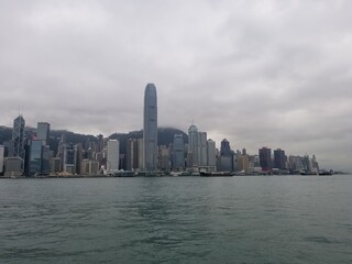 Fototapeta na wymiar HK Victoria harbor